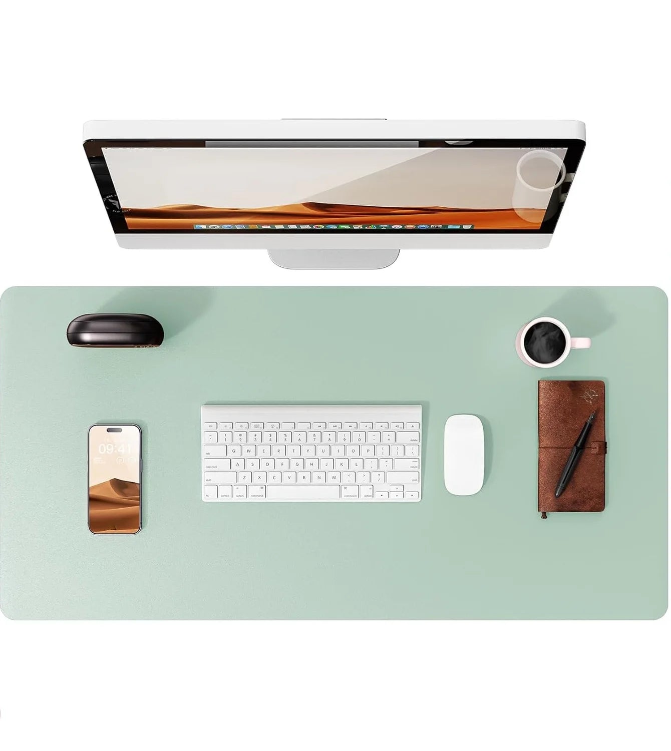 Non-Slip PU Leather Desk Pad Protector Large Office Desk Mat Home Decor