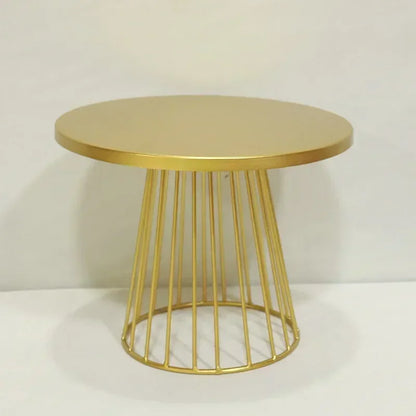 Metal Cake Stand Gold Silver Dessert Display Plate Party Decor
