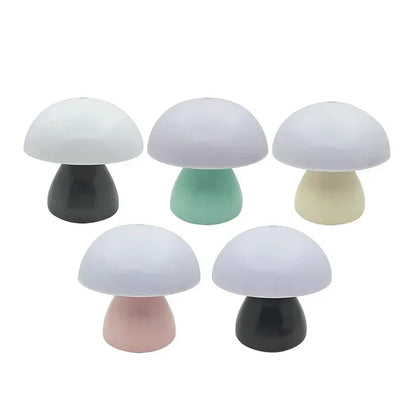 Mushroom Table Lamp LED Touch Dimming USB Rechargeable Bedside Ambient Light
