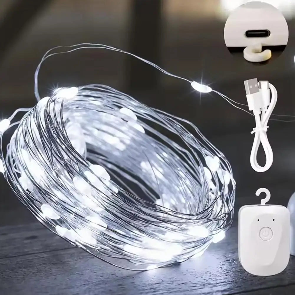 Fairy Lights 3m USB Copper Wire Waterproof Warm White Wedding Christmas