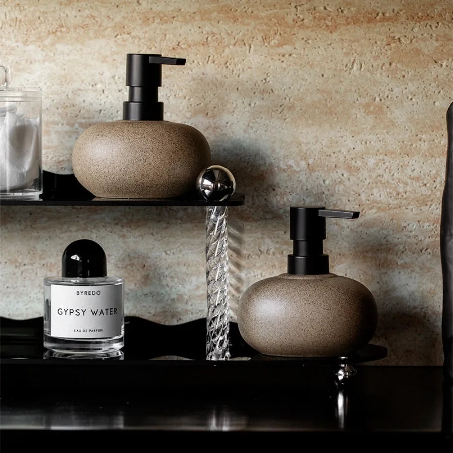 Nordic Ceramic Soap and Lotion Dispenser Minimalist Bathroom Decor