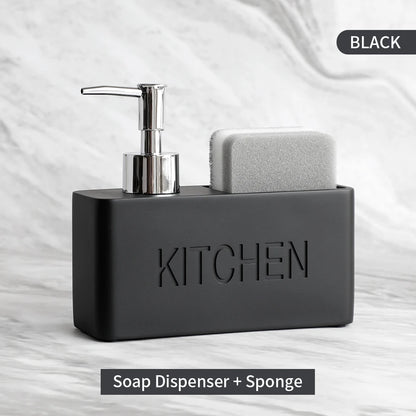Sandstone Texture Soap Dispenser Set Bathroom Kitchen Decor