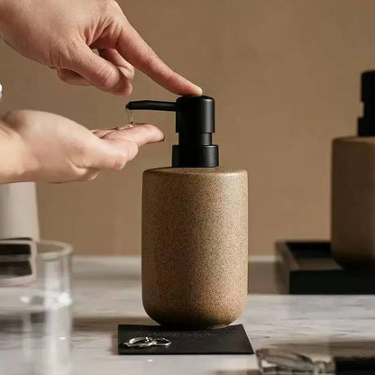 Nordic Ceramic Soap and Lotion Dispenser Minimalist Bathroom Decor