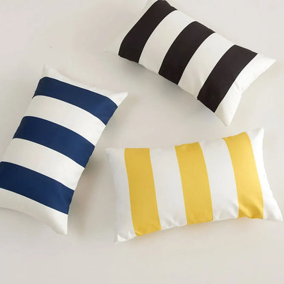 Outdoor Waterproof Striped Cushion Cover Summer Sofa Pillow Cover Home Decor