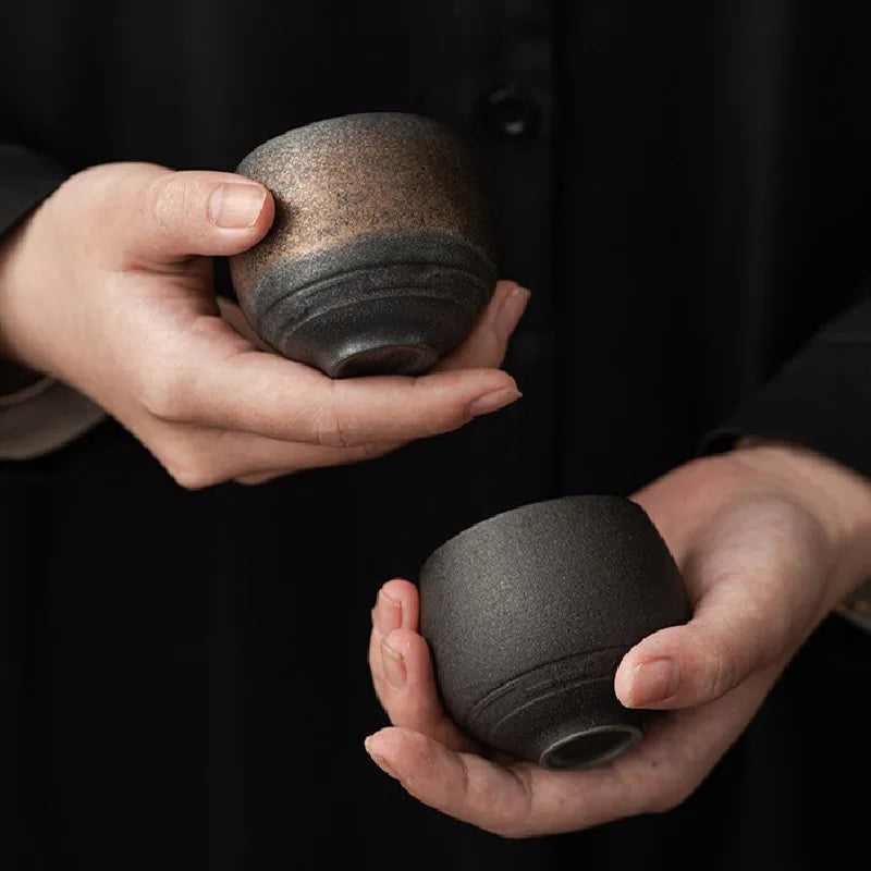 Handmade Artisan Ceramic Espresso Cup Set Home Decor Kitchen Gift