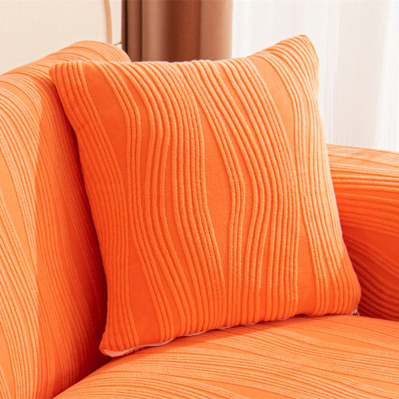 Jacquard Textured Cushion Cover Thick Soft Knitted Sofa Pillow Cover Home Decor