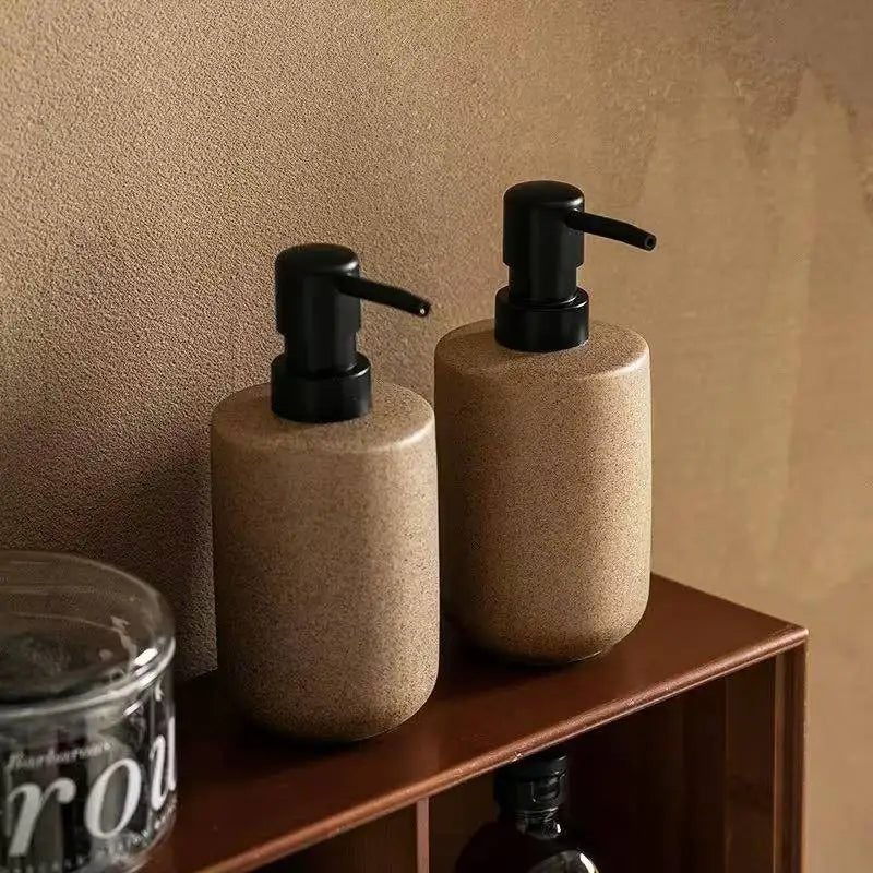 Nordic Ceramic Soap and Lotion Dispenser Minimalist Bathroom Decor