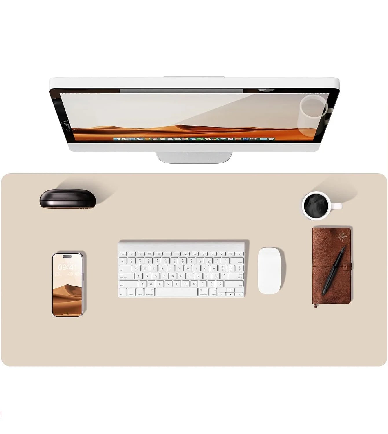Non-Slip PU Leather Desk Pad Protector Large Office Desk Mat Home Decor