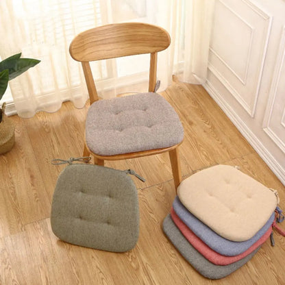Anti-Slip Linen Dining Chair Cushion Indoor Outdoor Seat Pad Home Decor