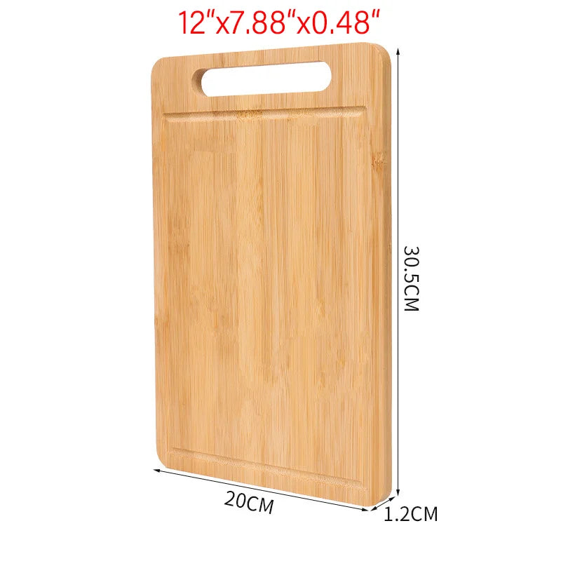 Premium Bamboo Cutting Board Natural Antibacterial Kitchen Chopping Board Decor