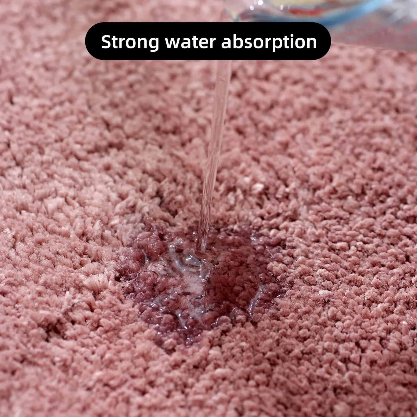 Plush Anti-Slip Bathroom Floor Mat Soft Absorbent Bath Mat Home Decor