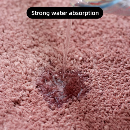 Plush Anti-Slip Bathroom Floor Mat Soft Absorbent Bath Mat Home Decor