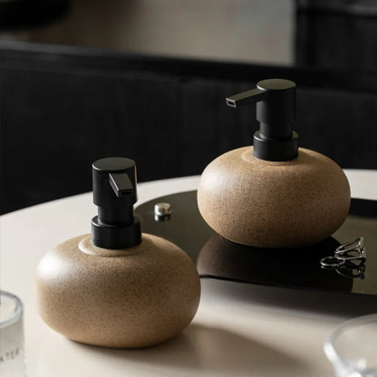 Nordic Ceramic Soap and Lotion Dispenser Minimalist Bathroom Decor