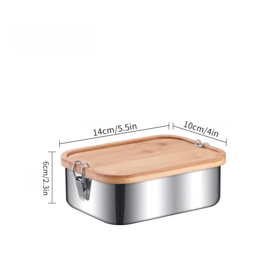 Stainless Steel Bento Lunch Box Leakproof Sealed Food Container Home Decor