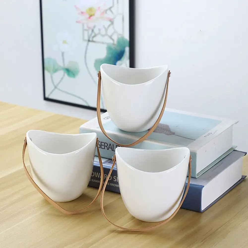 Ceramic Hanging Wall Planter Succulent Plant Pot Boho Home Decor