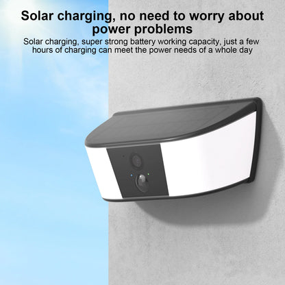 2K Solar Outdoor Security Camera WiFi Battery Powered Night Vision Home Protection