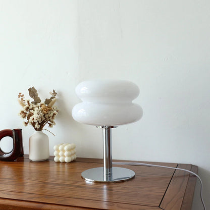 Macaron Glass Table Lamp 3-Colour Dimmable Eye-Care Bedside Light Home Decor