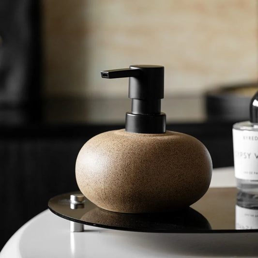 Nordic Ceramic Soap and Lotion Dispenser Minimalist Bathroom Decor