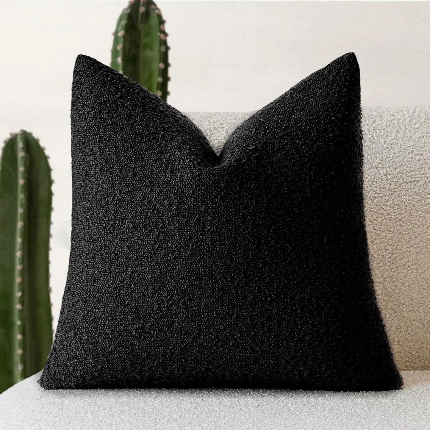 Bouclé Textured Cushion Cover Soft Looped Sofa Pillow Cover Home Decor