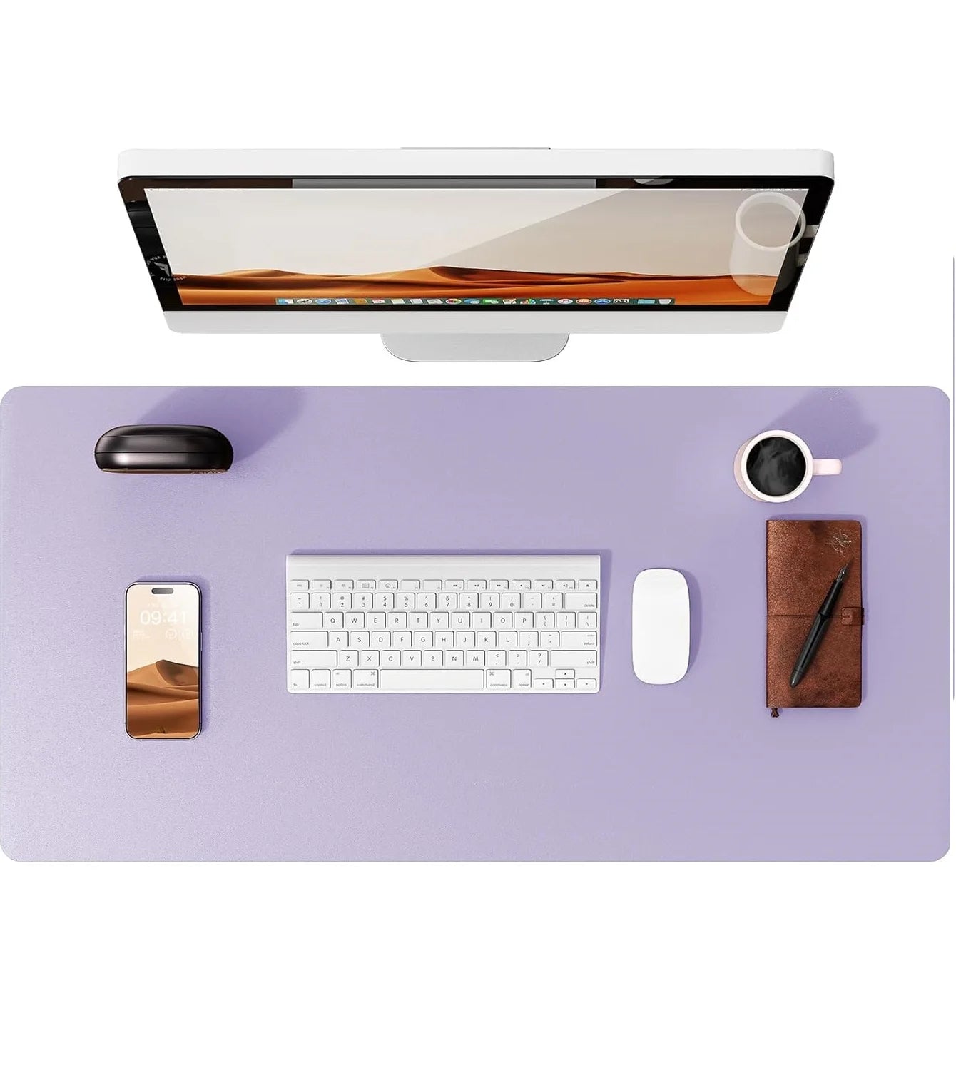 Non-Slip PU Leather Desk Pad Protector Large Office Desk Mat Home Decor