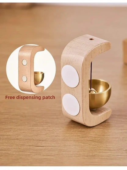 Japanese Magnetic Indoor Wind Chime Oak and Copper Doorbell Home Decor