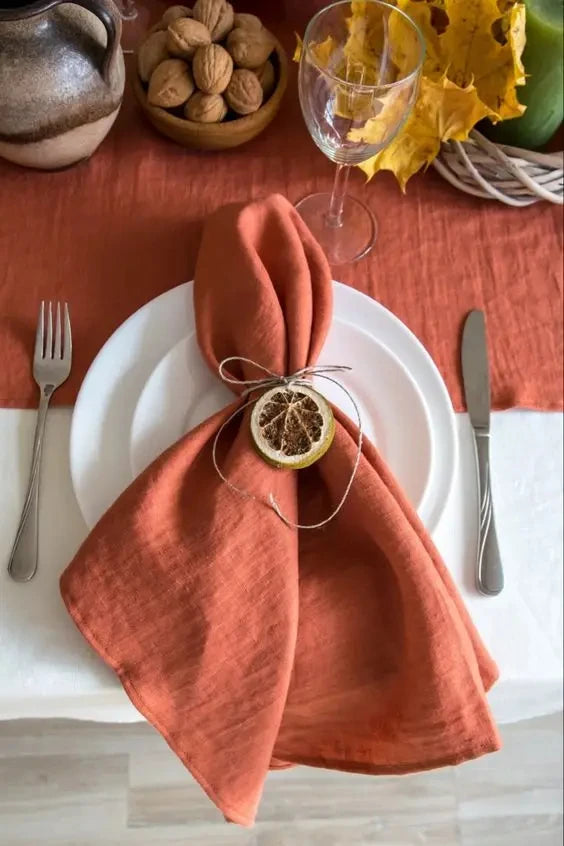 Pure Linen Napkins 4 Pack Table Setting Dining Table Decor
