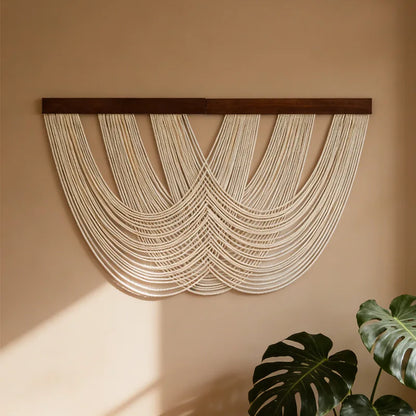 Handwoven Boho Macrame Wall Tapestry Woven Wall Hanging Home Decor
