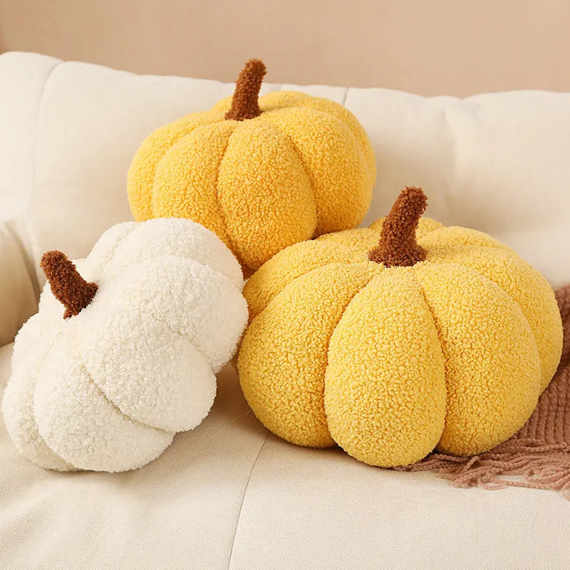Plush Pumpkin Cushion Throw Pillow Soft Seat Cushion Autumn Home Decor