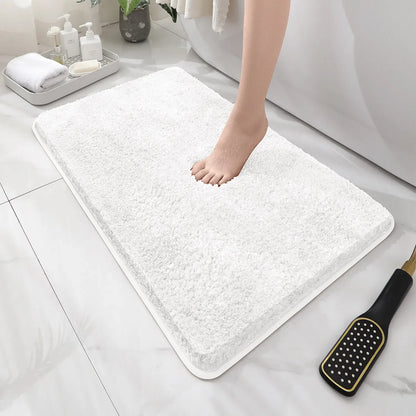 Plush Anti-Slip Bathroom Floor Mat Soft Absorbent Bath Mat Home Decor