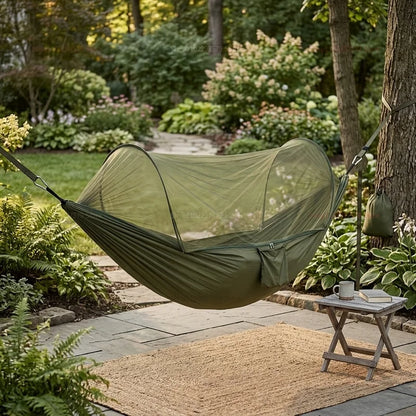 Portable Outdoor Camping Hammock with Mosquito Net Ultralight Travel Shelter