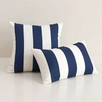 Outdoor Waterproof Striped Cushion Cover Summer Sofa Pillow Cover Home Decor