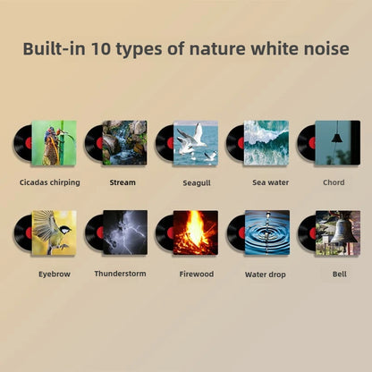 White Noise Machine with RGB Night Light Rechargeable Touch-Control Sleep Sound Home Decor