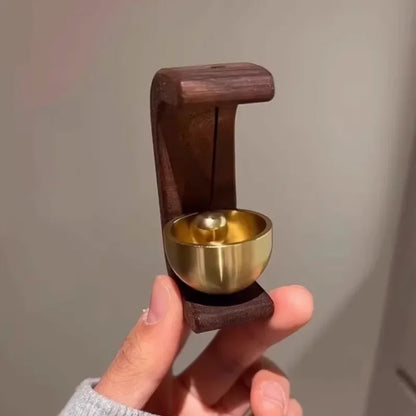 Japanese Magnetic Indoor Wind Chime Oak and Copper Doorbell Home Decor