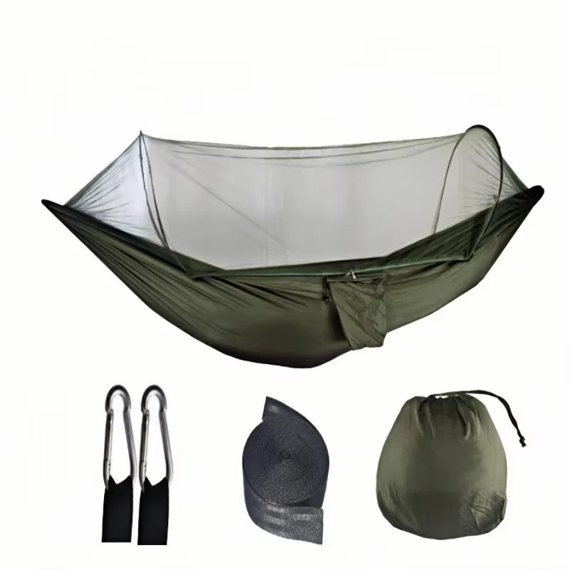 Portable Outdoor Camping Hammock with Mosquito Net Ultralight Travel Shelter
