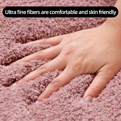 Plush Anti-Slip Bathroom Floor Mat Soft Absorbent Bath Mat Home Decor