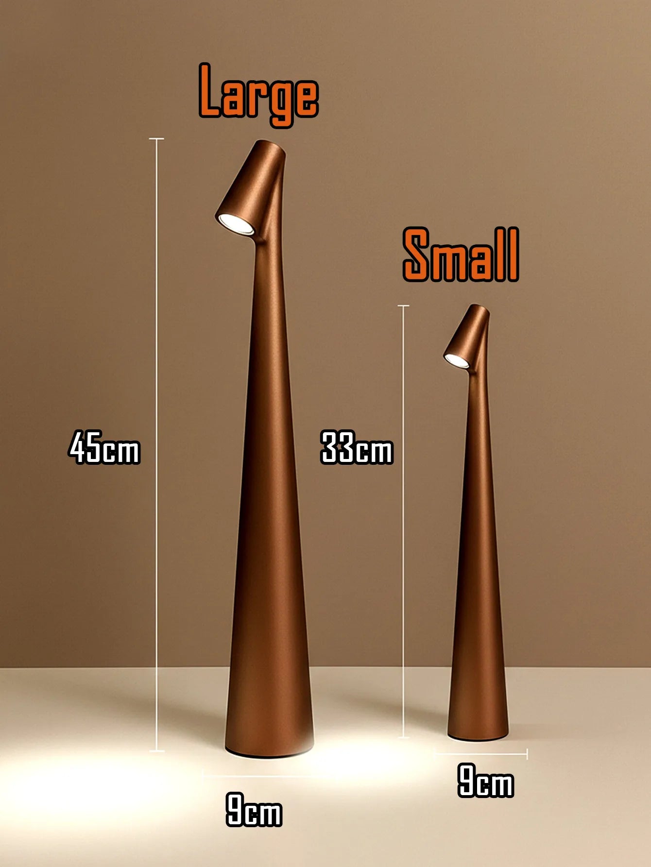 Rechargeable Wireless Touch Desk Lamp 3-Level Dimming USB Portable Home Decor