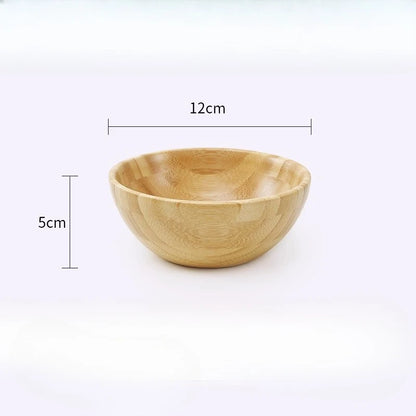 Natural Bamboo Salad Bowl Fruit Bowl Eco Friendly Kitchen Decor