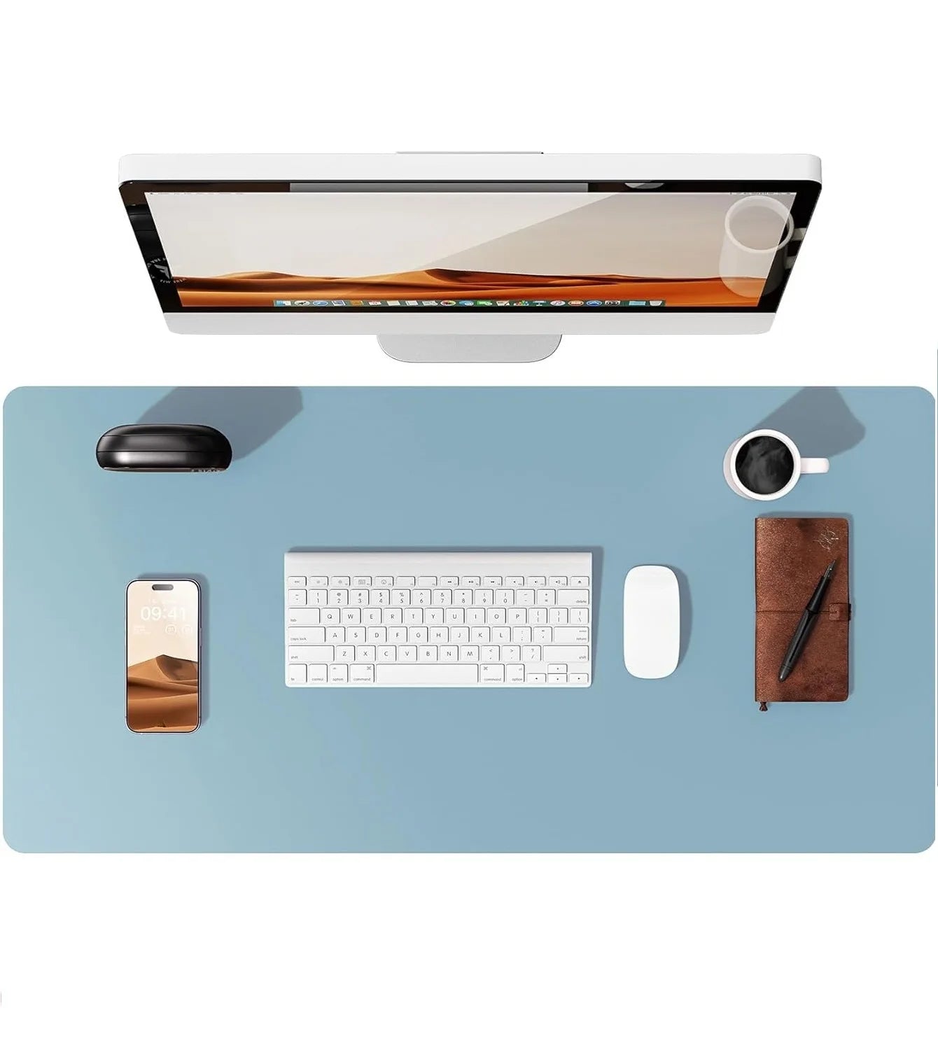 Non-Slip PU Leather Desk Pad Protector Large Office Desk Mat Home Decor