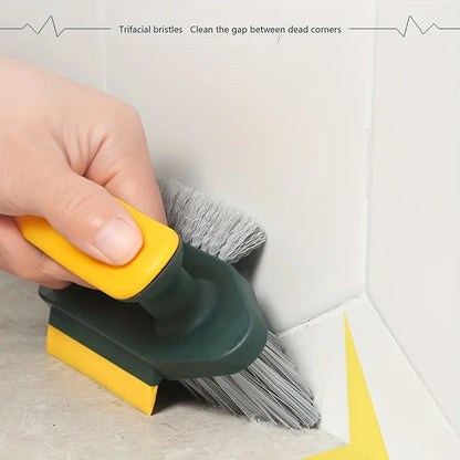 4-in-1 Gap Cleaning Brush and Squeegee Multi-Purpose Kitchen Bathroom Tool