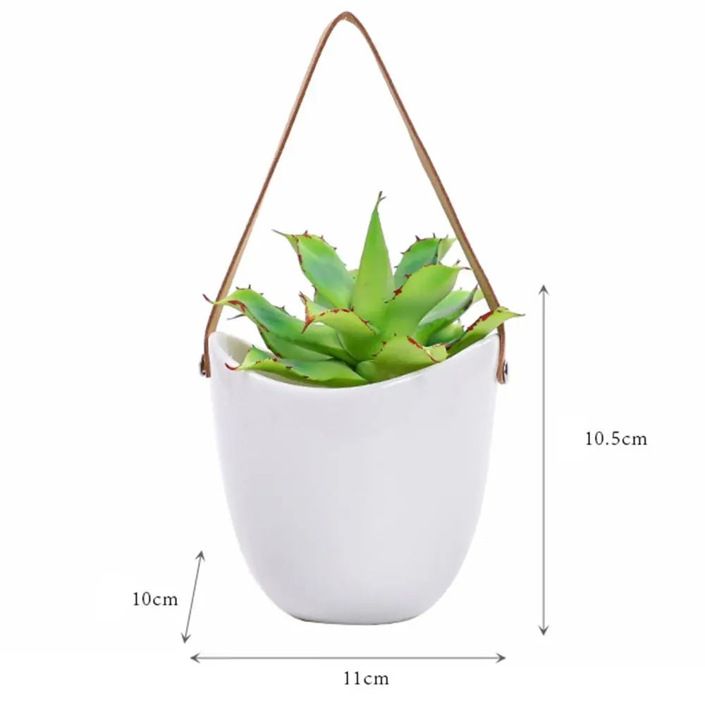 Ceramic Hanging Wall Planter Succulent Plant Pot Boho Home Decor