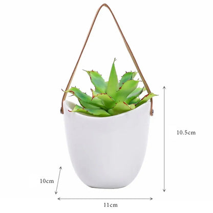 Ceramic Hanging Wall Planter Succulent Plant Pot Boho Home Decor