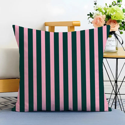 Bold Vertical Stripe Linen Cushion Cover Casual Sofa Bed Decor
