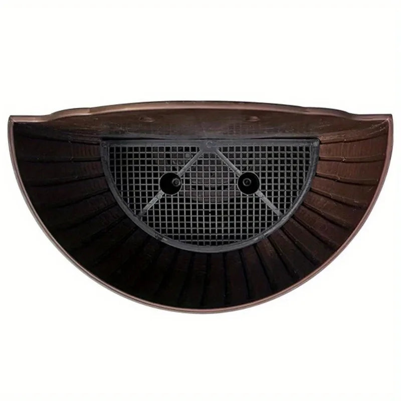 Rattan Look Half Round Wall Planter Hanging Flower Pot Balcony