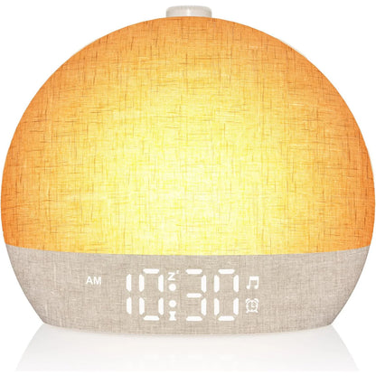 Wake Up Light Sunrise Alarm Clock Sound Machine RGB Night Light