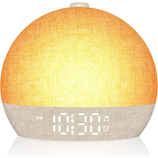 Wake Up Light Sunrise Alarm Clock Sound Machine RGB Night Light