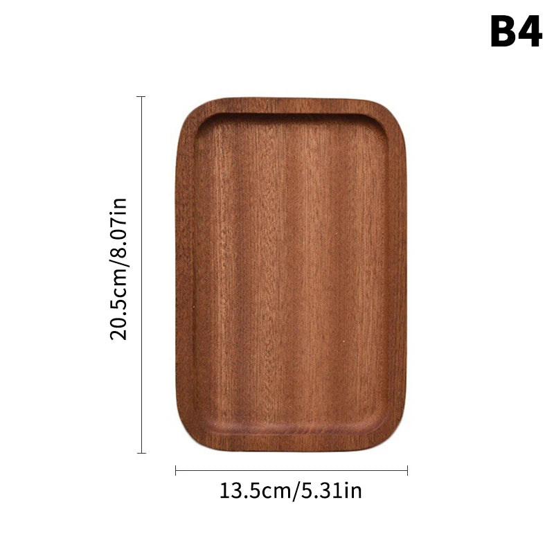 Solid Walnut Wood Serving Tray Coffee Table Decor Kitchen Home Decor