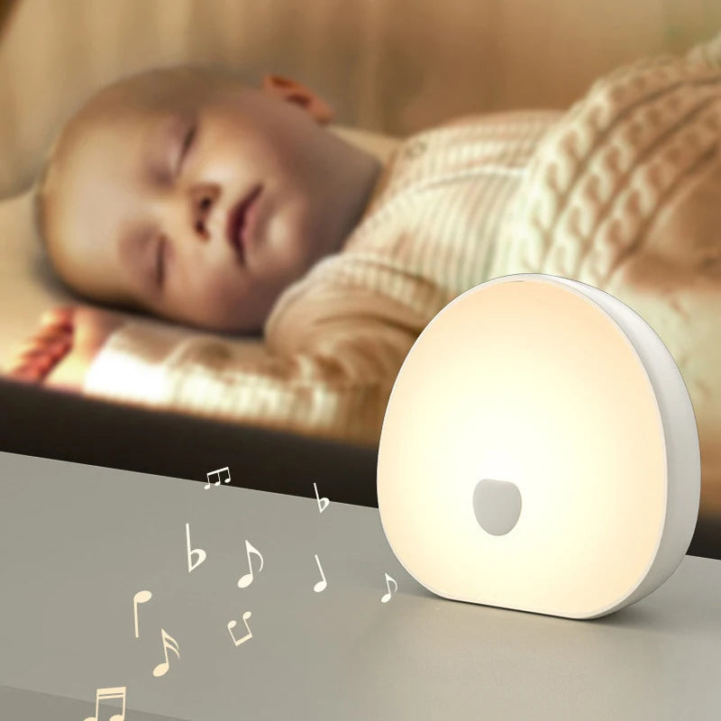 White Noise Machine with RGB Night Light Rechargeable Touch-Control Sleep Sound Home Decor