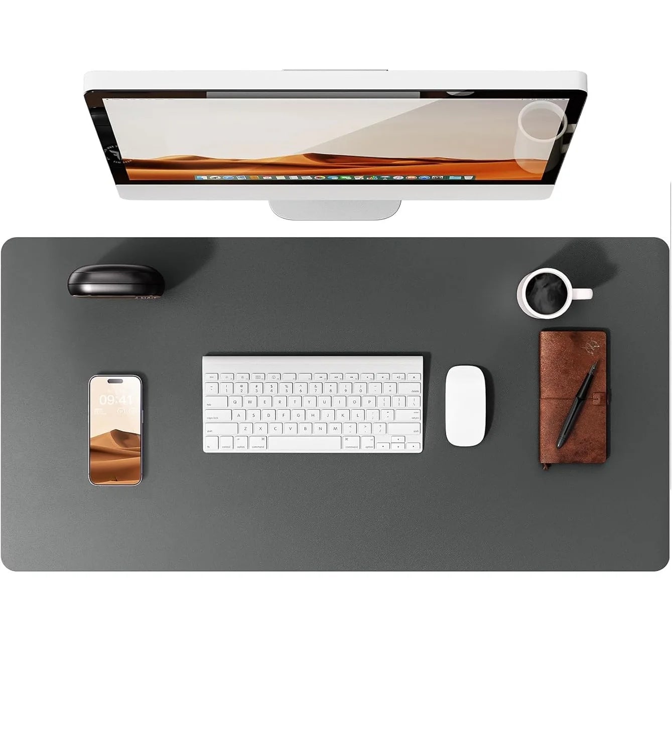 Non-Slip PU Leather Desk Pad Protector Large Office Desk Mat Home Decor