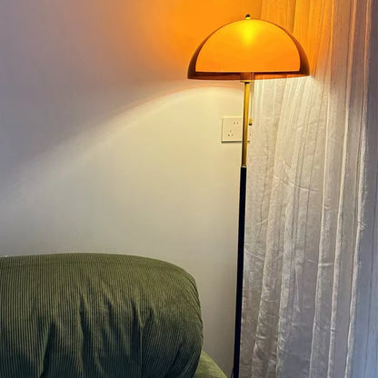 Modern Dark Acrylic Shade Floor Lamp Minimalist Standing Light Bedroom Home Decor