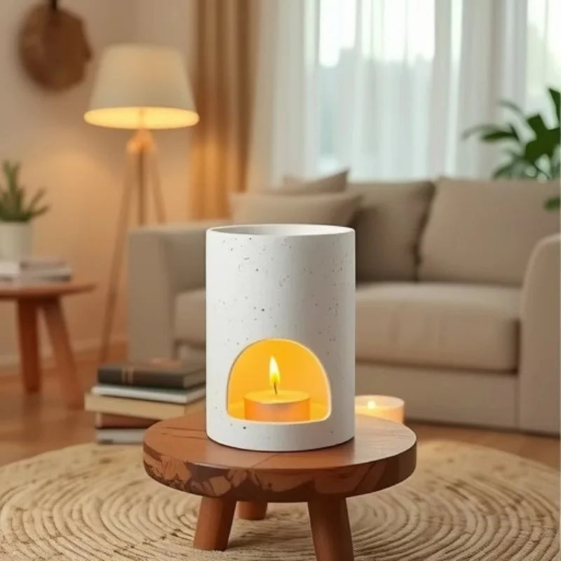Ceramic Oil Burner and Wax Melt Warmer Tea Light Aromatherapy Home Decor